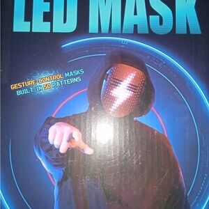 LED Mask with Gesture Control - Black